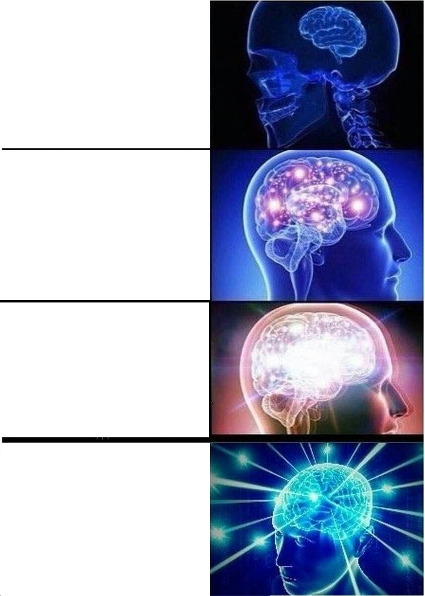 Expanding Brain meme about KEEN